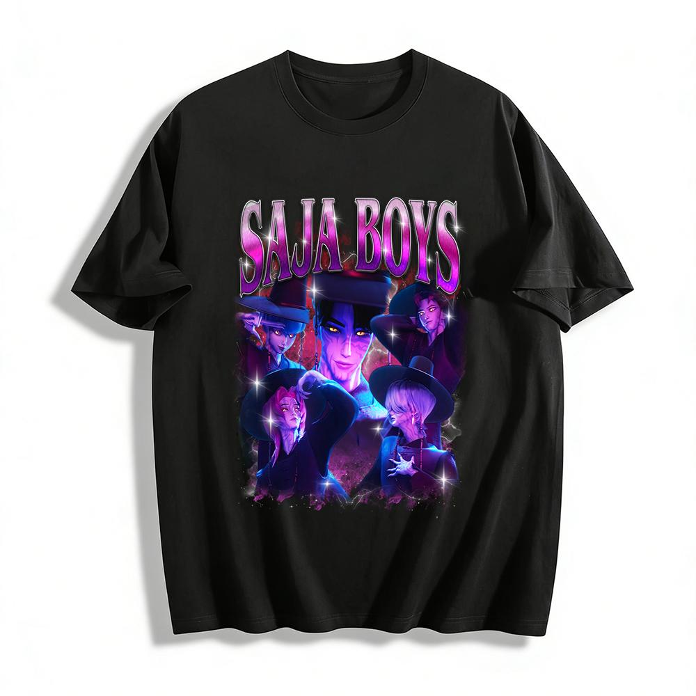 

Стиль Киберпанк SAJA BOYS Топ с принтом Крутой Темный Аниме Персонаж Унисекс Повседневная Футболка Футболка из чистого хлопка XXS