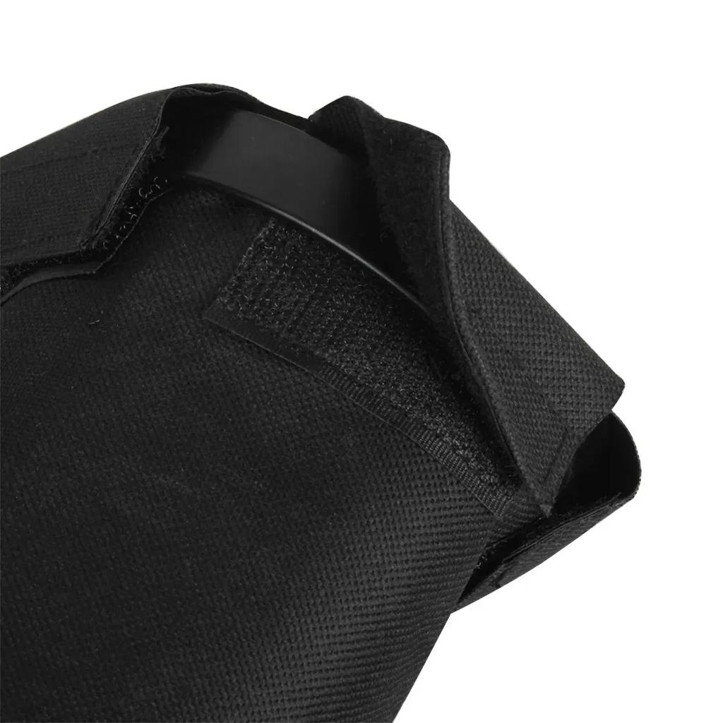 Drumstick Tasche Schwarz Zylindrischer Drumstick Halter Oxford Stoff Metallclip Robust Schlagzeug Instrument Zubehör