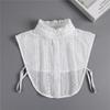Fashion Lace Cotton Shirt Fake Collar False Tie Clothes Accessories Lapel Blouse Top