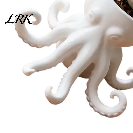 Octopus Shaped Flowerpot 3D Printed Vase, Flowerpot, Creative Planter Pot, Garden Decoration Funny Animal Statue for Indoor Outdoor Plants Decorations