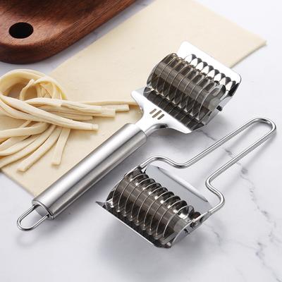 Tăietor cu rolă din oțel inoxidabil pentru aluat, tăieței multifuncțional manual cu șalotă, tăietor cu rolă cu usturoi, feliator de pizza, feliator de copt