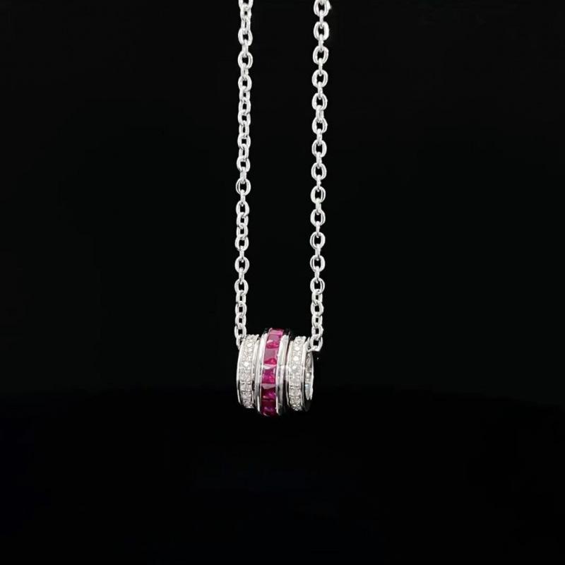 Korean Minimalist Colored Diamond Necklace: Trendy, Elegant, and Versatile Collarbone Accessory