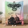 Supernatural Print Flannel Blanket High Quality Warm Comfortable Cover for All Seasons Perfect for Gifts Home Decor