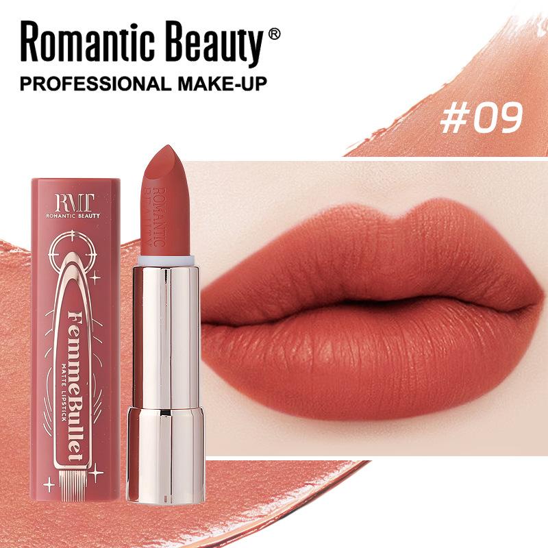 

Matte Lipstick Non-Stick Cup Pigmented Lipstick Fog Velvet Lip Glaze Easy to Color Lip Gloss Women Lip Makeup 3