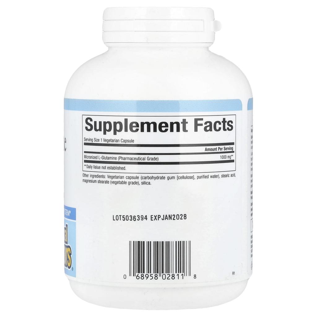 Undifferentiated L. Glutamine, 1,000 Mg, 180 Veggie Caps