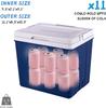 Portable Cooler for Beer Thermos Box of Beer Can Cooler Ice Chiller Drinks 10Qt Picnic Fresh Box with Handle for Beverage Fruit