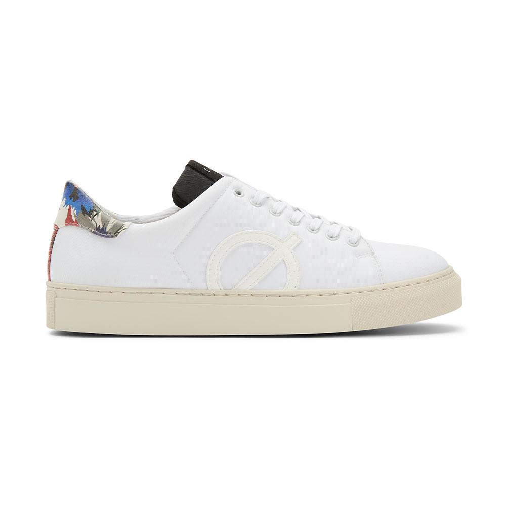 Loci Nine Vegan Sneakers White Rocky Lc-009-030 (White-Floral-Natural)