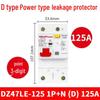 Delixi DZ47SLE Single Phase Type D Earth Leakage Circuit Breaker with Protector 1P+N Air Switch