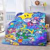 Fashion Mario Printed Blanket Soft Polyester Flannel Cozy Throw Blanket for Home Sofa Bed Decoration -QJY