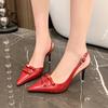Fashion Women's High Heels Casual Slingback Pointed Sandals  Sexy 2025 Designer High Heels Summer Party Luxury