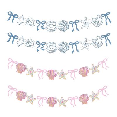 Paper Hanging Banner Party Supplies 4M for Beach Theme Weekend Baby Shower