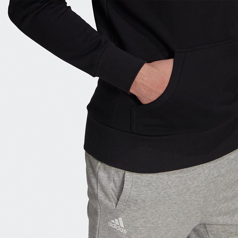 Adidas Casual Tennis Sport Hoodie Men Tops Black GK8158