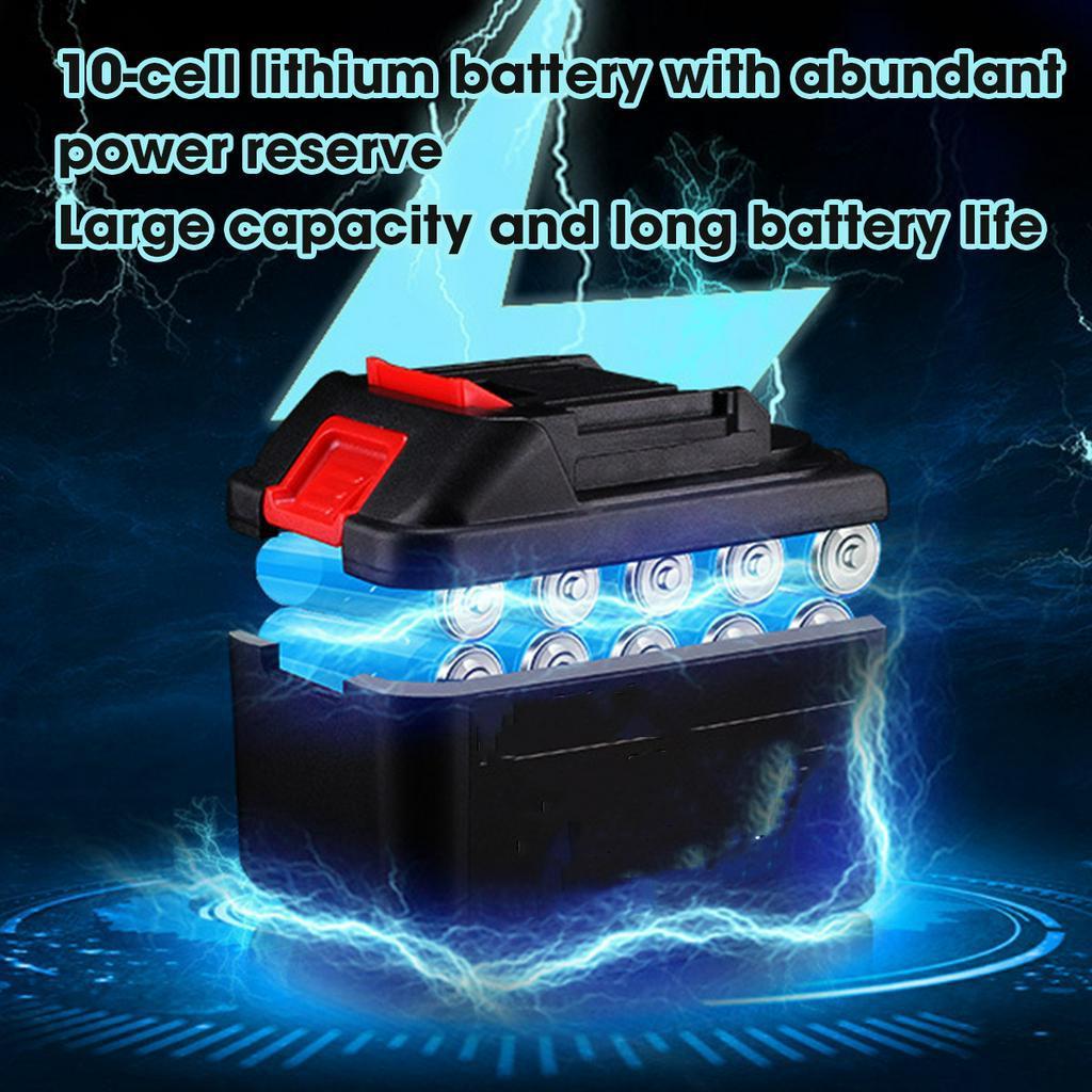 100-240V AC 880N.m Electric Brushless Impact Wrench Rechargeable Cordless 1/2 Socket Wrench Tool With 1 Battery