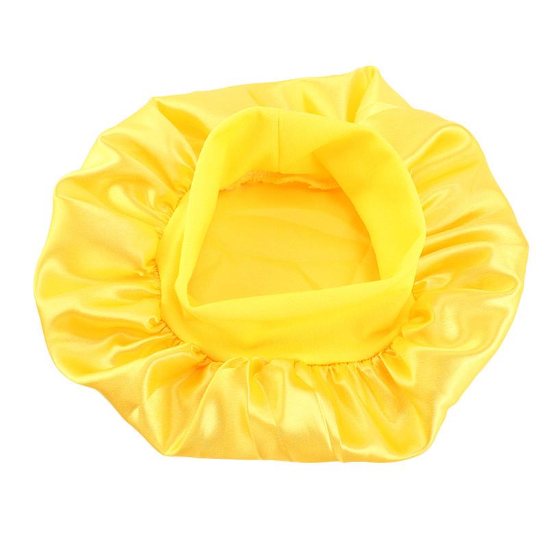 Children's candy-colored elastic headband round hat, nightcap, comfortable and breathable baby hair care hat, shower cap K-21
