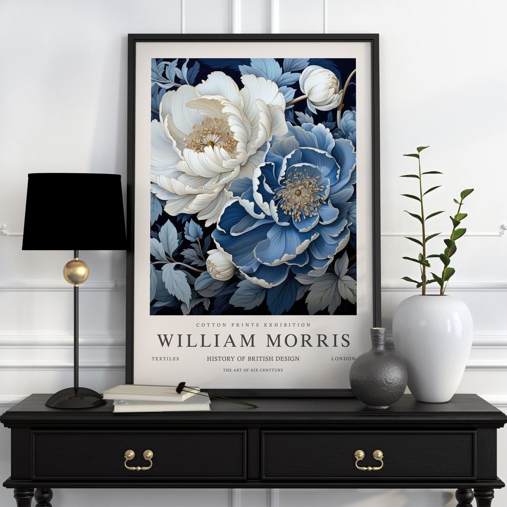 Neutral William Morris Poster Picture Botanical Animals Canvas Prints Vintage Wall Art Decorations for Living Room Exhibition