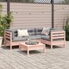 5 Piece Garden Sofa Set with Cushions Solid Douglas Fir Wood