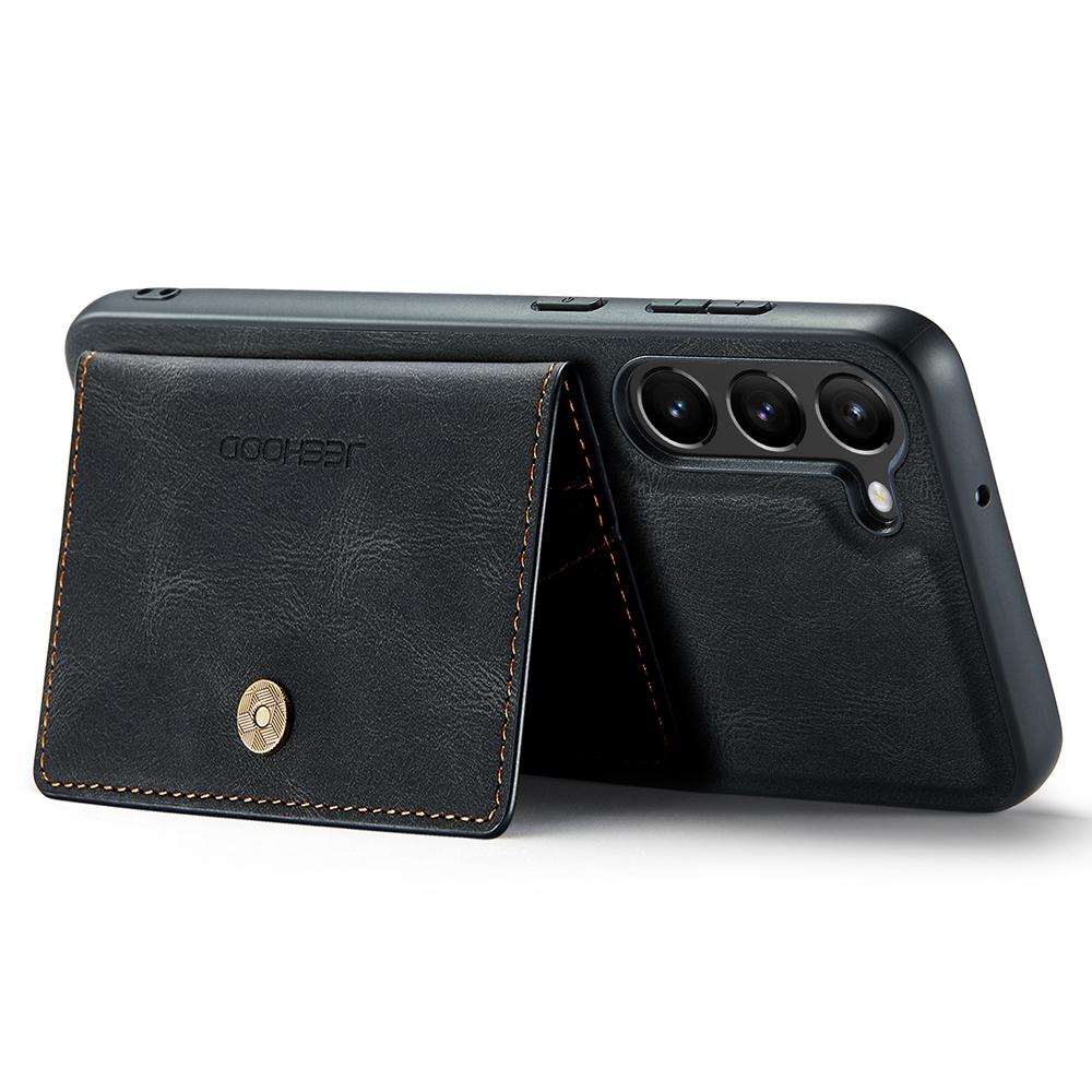 For Samsung Galaxy S23 Case Leather Back Cover with Detachable Card Holder Pocket