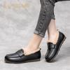 Autumn and Winter Women's Shoes and Female Students With Cowhinleather Warm Comfortable Loafers