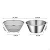 Stainless Steel Colander with Mixing Bowl Set Kitchen Strainer Fruit Washing