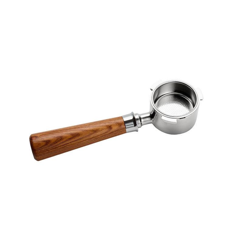 

51mm Professional Bottomless Portafilter Conversion Kit - Solid Wood Handle with 304 Stainless Steel Basket