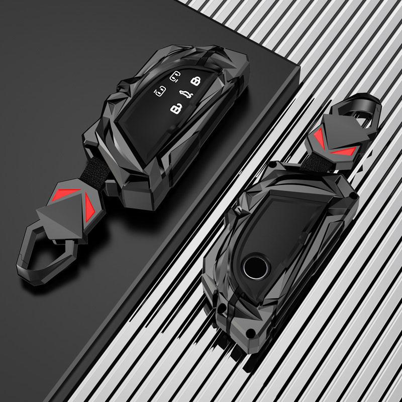 Zinc Alloy Auto Key Fob Cover Case Fit For Vw Golf 8 Mk8 Teramont Id.3 Id.4 Id.5 Skoda Enyaq Iv Octavia Seat Leon Automotive Auto Accessories