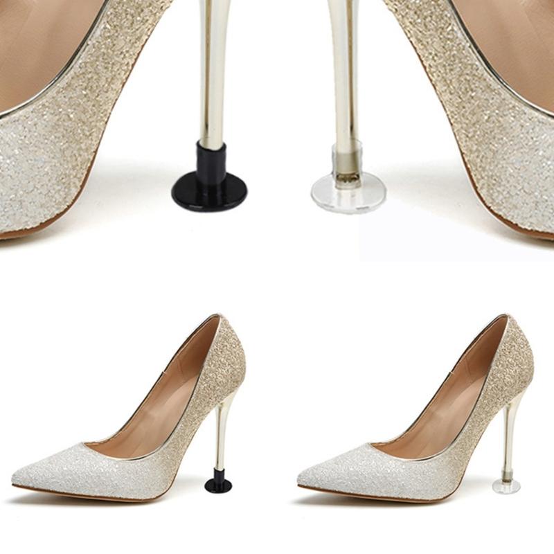 1 Paar Weiche High Heel Schoner Fersenspitzen Abdeckungen für Damen zum Gehen auf Gras und unebenen Böden zur Vermeidung von Abnutzung