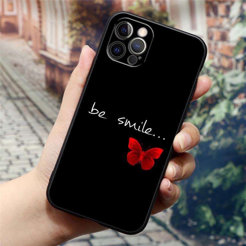 Butterfly Love Beautiful Phone Case For Apple iPhone 16 15 14 13 12 11 Pro Max XR XS Max 7 8 Plus SE2 Back Cover Silicone Cases