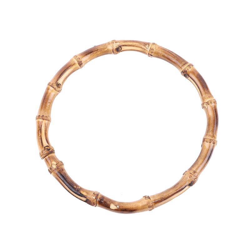 Gift Box Handle Round Bamboo Purse Handles Diy Bamboo Detachable Bamboo Bag Handles Handbag Band Handle