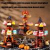 Stackable Paper Snack Tower With Eerie Graphics Ideal For Halloween Classroom Parties And Home Decors