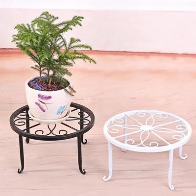 Retro Wrought Iron Potted Plant Standing Flower Pot Shelf Display Stand Garden Plant Flower Stand Balcony Home Decoration Stand