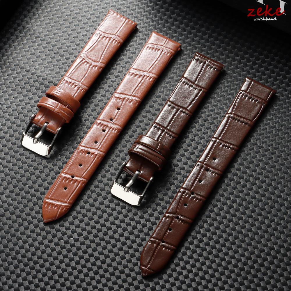 8mm 10mm 12mm 14mm 16mm Echtes Leder Uhrenarmband Bambusmuster Armbänder Damen Ersatz Universelles Armband Schmaler Armbandriemen