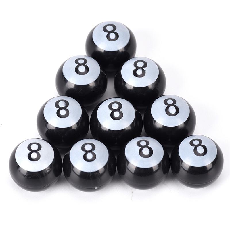 Black Pool 8-Ball Valve Stem Caps Motorcycle Car Truck SUV Bike Tire Air Cove BR Black Pool 8-Ball Valve Stem Caps Motorcycle Car Truck SUV Bike Tire Air Cove BR
