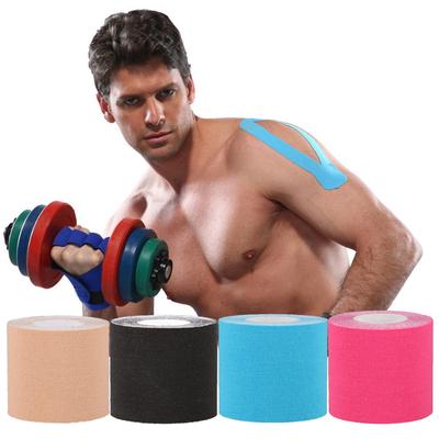 5 cm * 3 m Kinesiologie Tape Baumwolle Elastische Sport Knie Ellenbogen Bandage Muskel Wasserdicht
