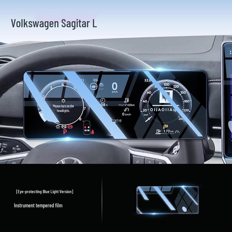 Volkswagen Sagitar L Tempered Glass Screen Protector for Central Control Navigation Film