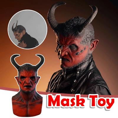 Sagit Ikari-Dämon Latexmaske Teufel Realistischer Streich Geschenk Gruseliges Spielzeug
