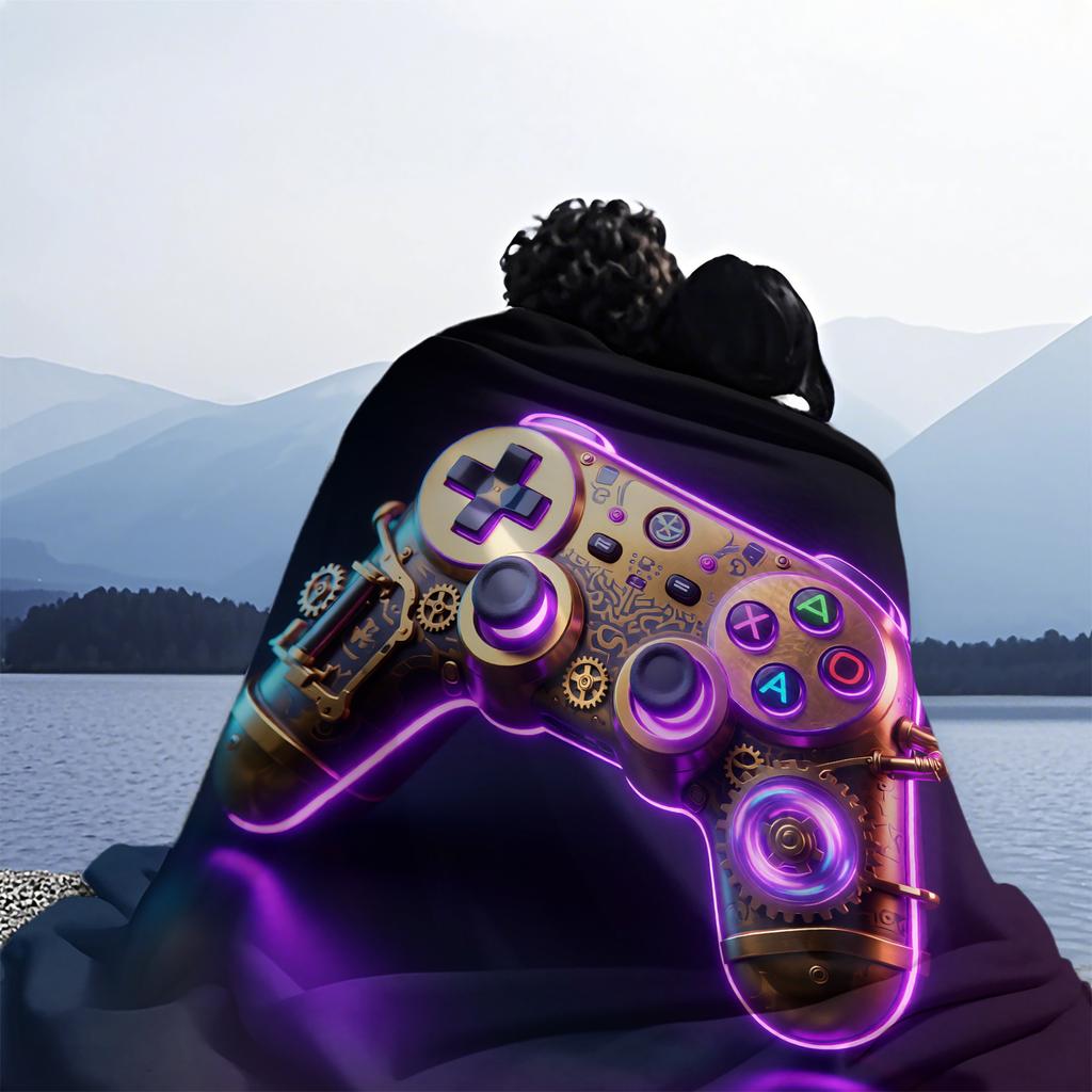 Premium Feel Gaming Controller Series Print Fleece Blanket for Adult Quality Soft Warm Universal Blanket for Travel Office Home