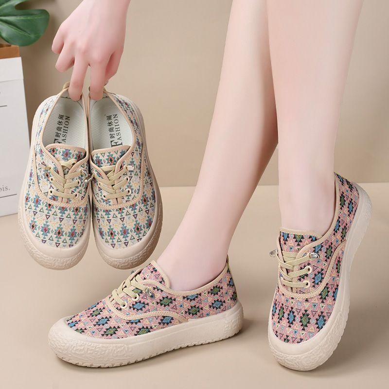 New Shoes Women's Breathable Casual Mom Shoes Non-slip Women's Platform Single Shoes