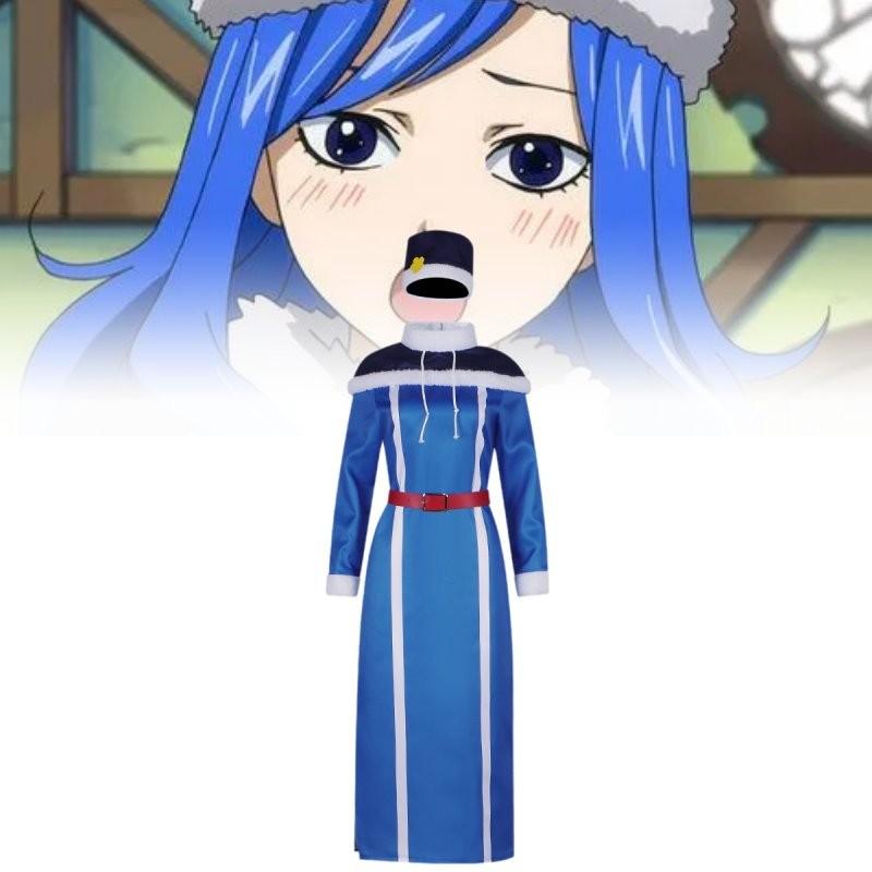 Trendy Juubia Anime Costume With Dress Cloak Hat And Belt Perfect For Halloween Events