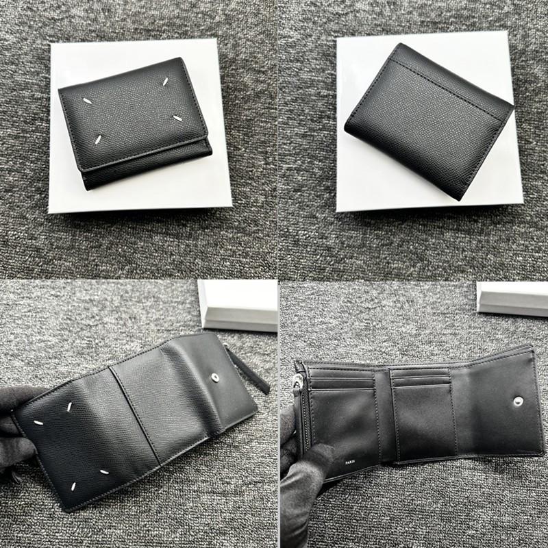 

Кошелек тройного сложения из коровьей кожи Style 22SS: Кошелек для монет и визитниц из натуральной кожи для мужчин и женщин