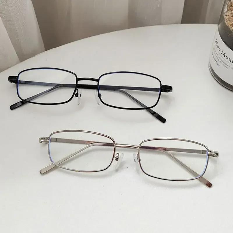 Modne małe prostokątne okulary przeciwsłoneczne męskie damskie zabytkowe kwadratowe okulary przeciwsłoneczne do jazdy samochodem luksusowe marki metalowe oprawki okularów