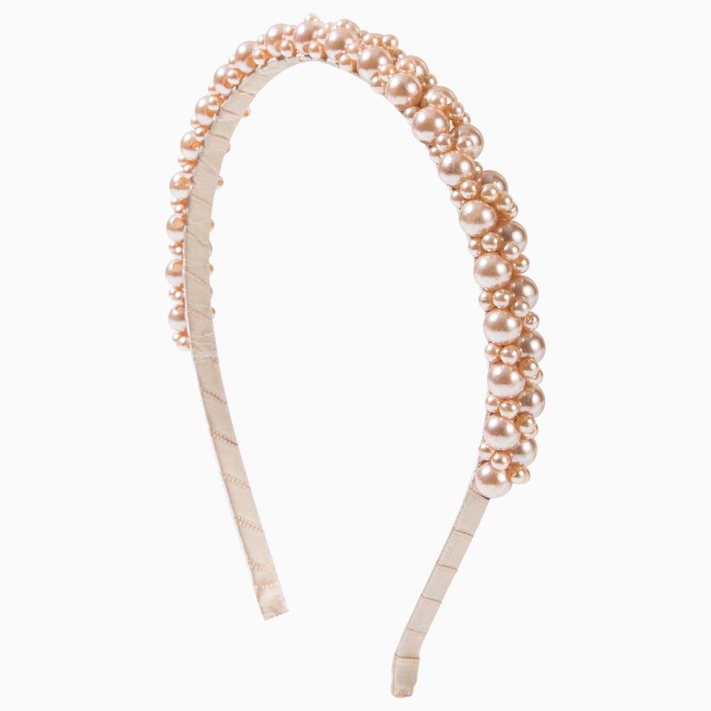 Korean Hand-Wrapped Pearl Headband: French-Style, Versatile, Fairy Forest-Inspired Hair Accessory