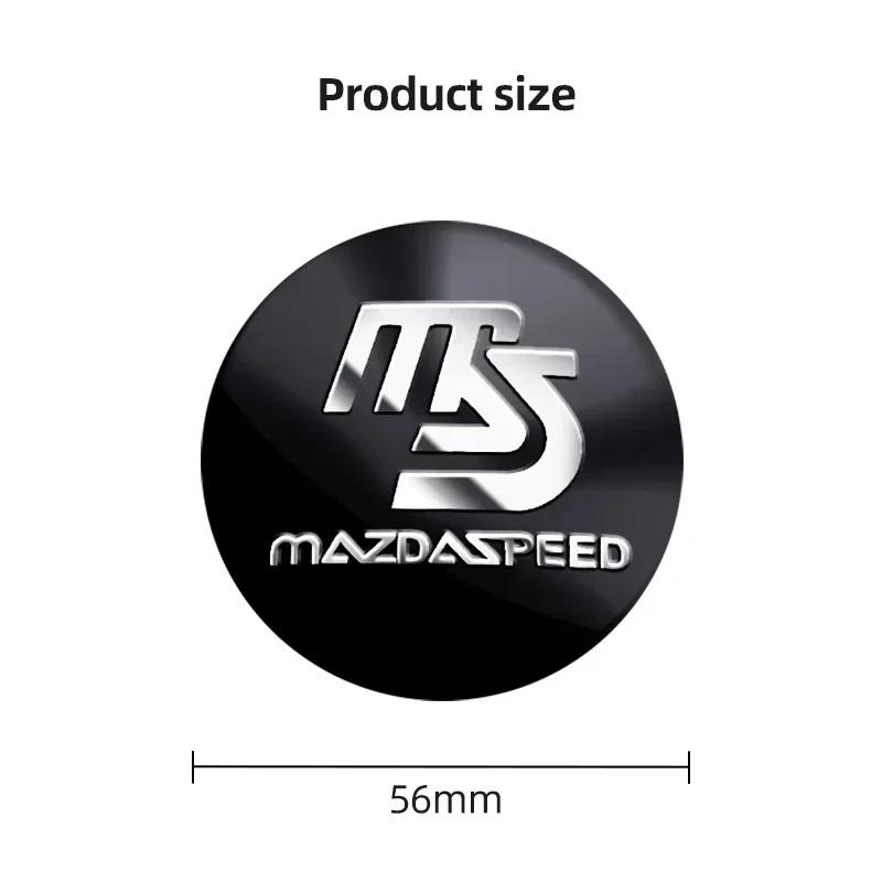 2025 Horké 4x Krytka středu kola auta Znak Emblem Samolepka na kolo Pro Mazda 2 3 5 6 M5 Ms CX-4 CX-5 CX6 M3 M6 MX3 MX5 Auto Ac
