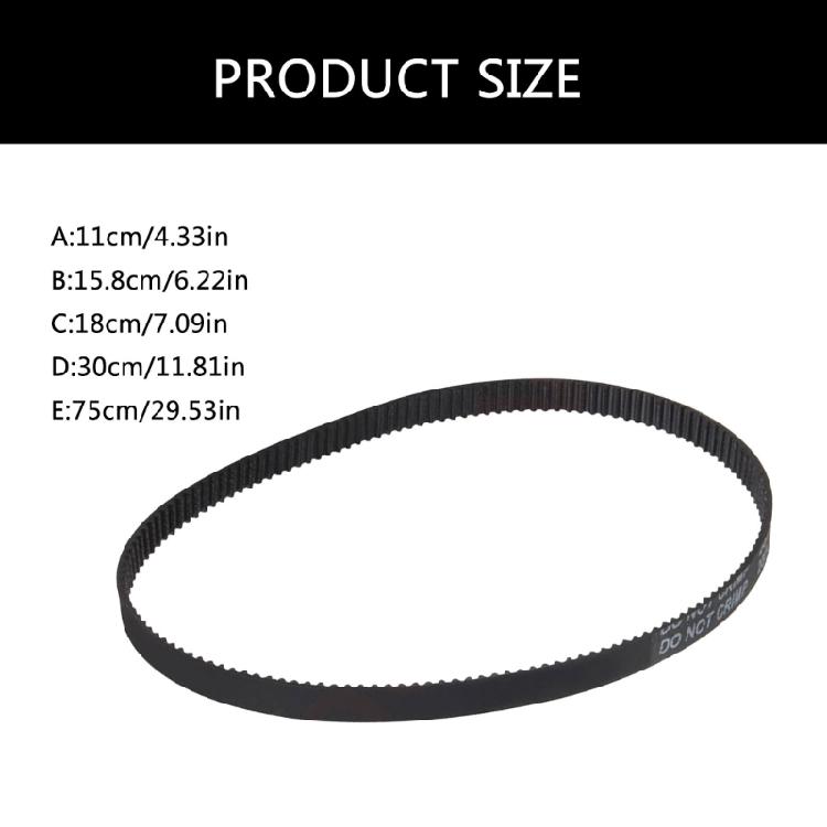 2GT Rubber Timing Belt 110/158/180/300/752mm Close Looping Synchronous Belt 3D Printer Part GT2 Drive Toothed Belt