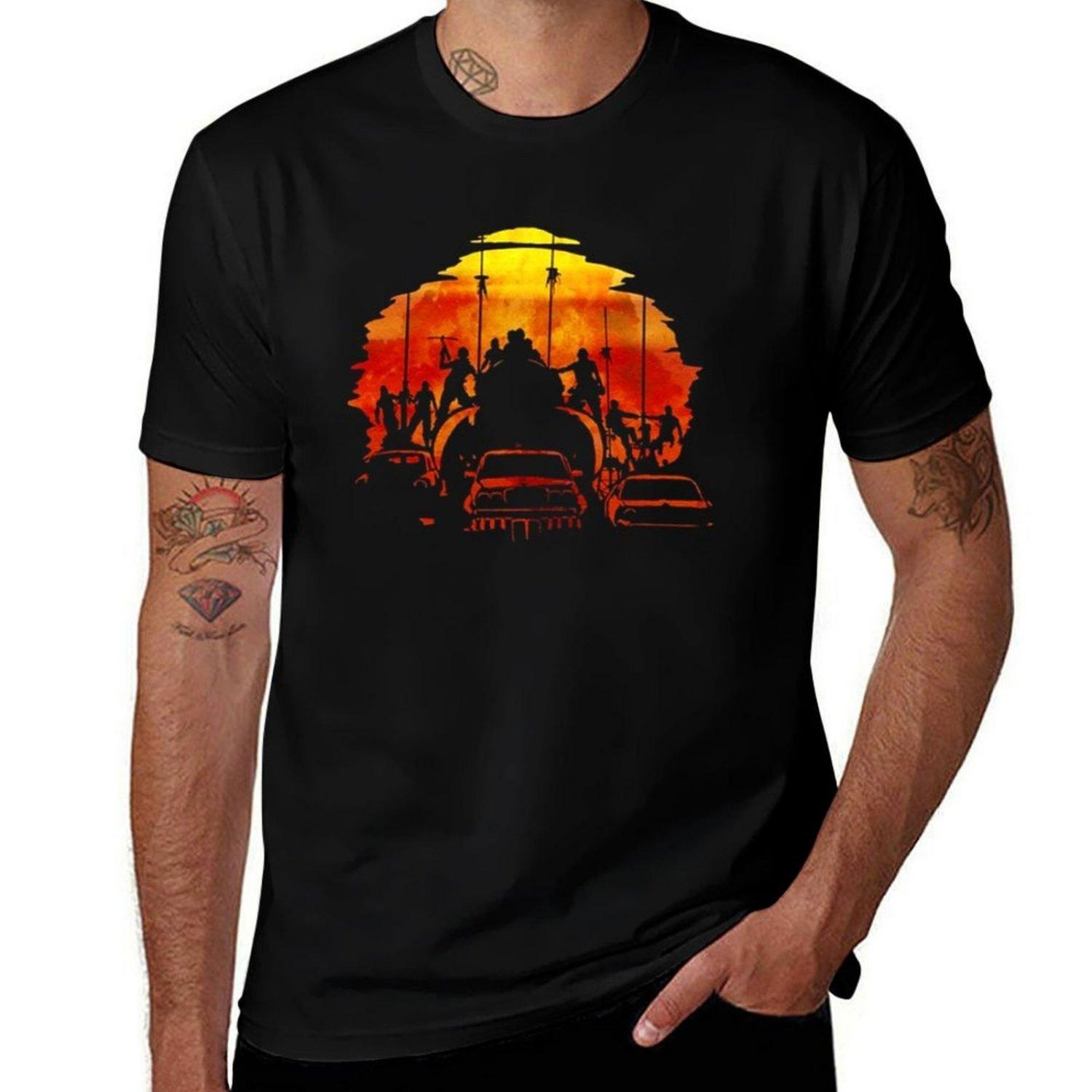 Mad Max Fury Road T-Shirt Essential T Shirt Aesthetic Clothes Custom T Shirt Anime Figures Shirts Men S чёрный