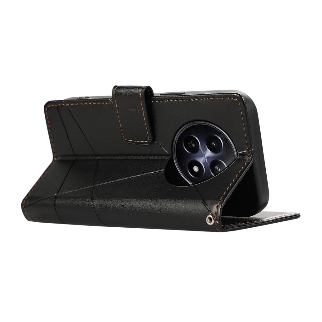 DF-06 Dla Realme 12 5G/12x 5G Etui Akcesorium do Telefonu Komórkowego Hurtowe Skórzane Etui Portfel z Nadrukiem Linii