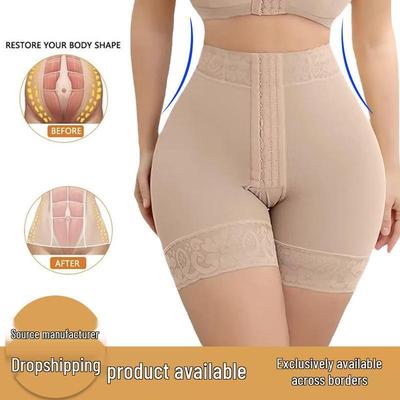 Grensoverschrijdende Heupliftende Buikvormende Hoge Taille Kant Korset Shapewear Broek