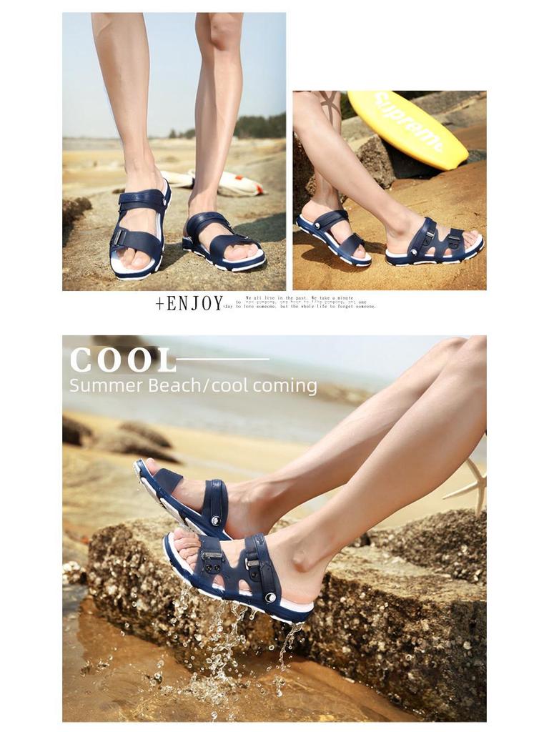 Men's Dual-Purpose Non-Slip EVA Sandals & Slippers: Beach, Outdoor, Driving Flip Flops