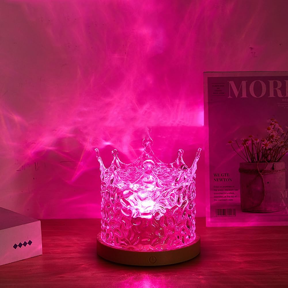 Water Projector Light, LED Water Ripple Aurora, Luminorthe Cube Lamp, LED Water Ripple Northern Aurora Projector, Ocean Aura Water Lamp, 16-Color