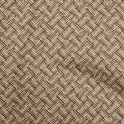 Cotton Flex Brown Fabric Abstract Sewing Craft Projects Fabric Prints By Yard 40 Inch