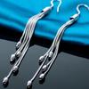 Olive Korean Long Tassel Earrings - European & American Fashion Jewelry